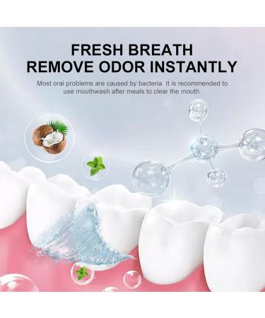 Natural Coconut Oil Mundwood Oral Flushing - Fresh Breath Tooth Whitening & Healthy Gums Mouthwash 60ml - Buy Online on GoSupps.com