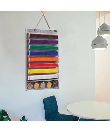JEWERADO Karate Martial Arts Taekwondo Belt Display Holder Wall Hanging for 8 Belts  Hold 5 Medals Grey - Buy Online on GoSupps.com