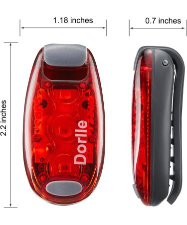 Dorlle LED Safety Light Set - Flashing Clips for Running & Child Safety - School Satchel & Sports Backpack with Bracelet - Ideal for Pets - International Shipping - Buy Online on GoSupps.com
