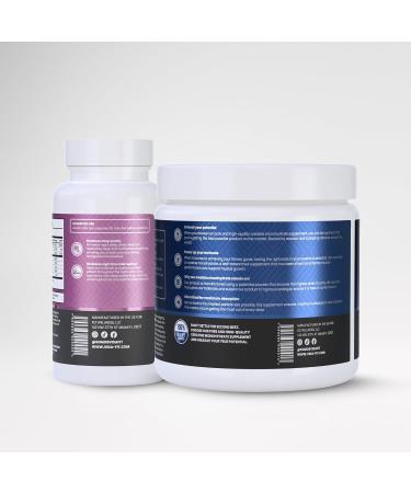 Good Night Natural Sleep Aid (60 Capsules) & Micronized Creatine Monohydrate Powder (150g) Bundle Natural Sleep Support with Melatonin Ashwagandha & L-Theanine Plus Pure Vegan Creatine for Enhance - Buy Online on GoSupps.com
