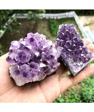 Amethyst Stones Crystal Decorative Stones Geode Irregular Natural Amethyst Cluster Quartz Home Decor Natural Stone Home furnishings Crystal Cluster (Color : 200g Size : Mix Random) Mix random 200g - Buy Online on GoSupps.com