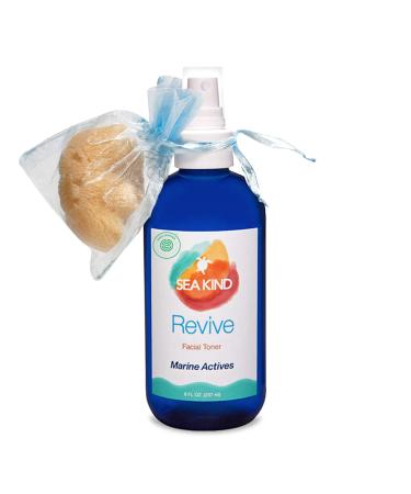 Revive Facial Toner Face Toner with Marine Actives (Sea Kelp) Aloe Vera and Grapefruit Skin Cleanser Pore Minimizer and Hydrating Toner Suitable for All Skin Types 8 fl oz - Sea Kind