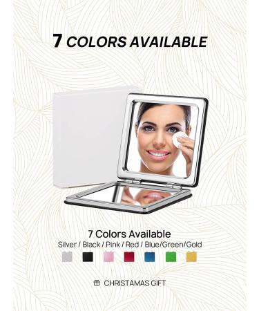 OMIRO Compact Mirror - Classical PU Leather, 1X/3X Magnification, Portable for Purses and Travel (Black) - Buy Online on GoSupps.com