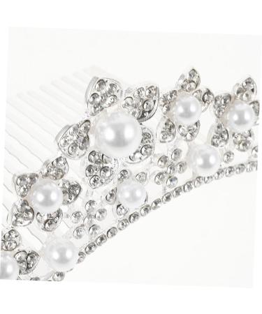 DOITOOL Hair Comb Rhinestone Hair Clip Fairy Headpiece Wedding Hair Accessories Diamond Headpiece Diamond Hair Clips Bridal Hair Flowers Kids Hair Clips Tiara Pearl Miss Headband - Buy Online on GoSupps.com