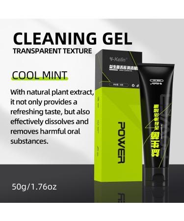 Tongue Cleaner Brush & Probiotic Gel Kit | Fresh Breath & Optimal Oral Health | All-In-One Solution for Adults & Kids (Black - Buy Online on GoSupps.com