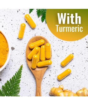 Vitamatic Green Lipped Mussel 2500 mg Equivalent with Turmeric 120 Veg Capsules | Formulated by Healthcare Professionals | Non-GMO & Gluten Free - Buy Online on GoSupps.com