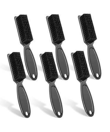BEATURE 6 Pieces Barber Blade Cleaning Brush, Clipper Cleaning Brush Trimmer Cleaning Brush, Hair Styling Nylon Brush for Men (Black)