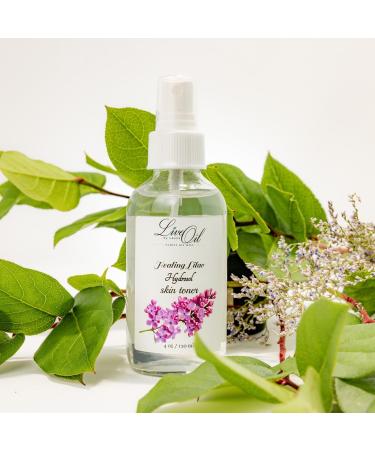 Lilac Hydrosol Facial Toner Organic Flower Water | Refreshing Aromatherapy Mist for Face & Hair | Balancing Cooling & Hydrating | Small Batch Distilled | 4 fl oz - Buy Online on GoSupps.com