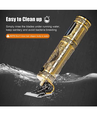 Professional Gold Hair Clippers & Beard Trimmer for Men - Cordless Grooming Kit with T Outliner Blade - Buy Online on GoSupps.com