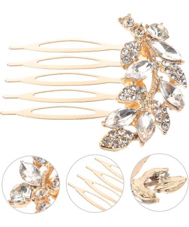 DOITOOL rhinestone headpiece hair accessories Miss women's manual Clip girl wedding rhinestone hair comb Metal Japanese and Korean hair accessories for wedding Fashion - Buy Online on GoSupps.com
