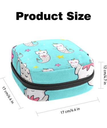 Shop Women's Bonds Stilling Pockets: Cute Unicorn Cat Mermaid Portable Period Kit for Girls - Ideal Feminine Product Bag - Buy Online on GoSupps.com