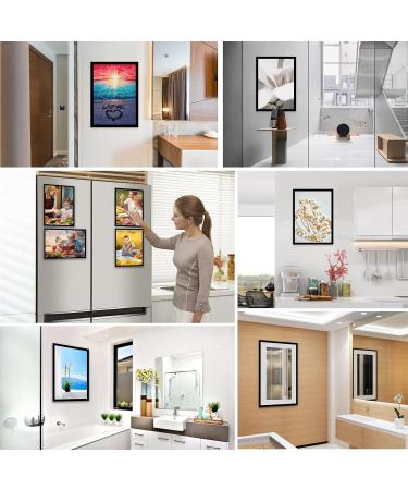 Naimoer 2Pack Magnetic Diamond Painting Frames for 12x16in Canvas - Self-Adhesive Wall Art Frames in Black | Diamond Art Accessory - Buy Online on GoSupps.com