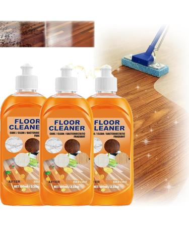 Powerful Decontamination Floor Cleaner 100ml Wood Floor Cleaning Tile Cleaner Polishing Brightening Tile Cleaner All-Purpose Wood Floor Cleaner Tile Floor Cleaner Household Floor Cleaners (3PC)