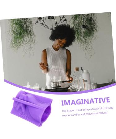 COHEALI Faucet Silicone Mold Dragon Candle Mold Dragon Candle Mould Silicone Cookie Mold Soap Making Mold Chinese Zodiac Dragon Mold Dragon Cake Mold Chocolate Animal Silica Gel 3D Purple - Buy Online on GoSupps.com