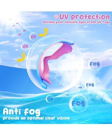 Cooloo Children s Swimming Goggles 2-Pack | UV Protection Adjustable Fits for Ages 4-14 | Pink & Blue - Buy Online on GoSupps.com