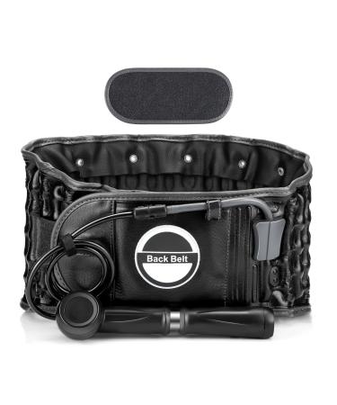 mdlian Back Decompression Belt Lumbar Support Herniation Lumbar Traction Belt Lumbar Traction Device 46.4x6.1cm D