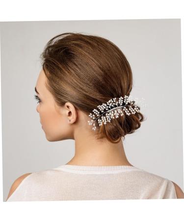 minkissy Accessories wedding hair accessories bridal hair Handmade hair Simulated pearls hair white hair accessories bride headpieces for wedding women hair wedding hair Comb - Buy Online on GoSupps.com