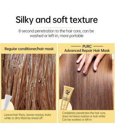 Advanced Hair Mask Professional Keratin Hair Mask 8s Revitalizes Hot Dyeing Damaged Hair Instantly Smooths Frizz for Color Treated Hair Dry Hair Repair Treatment for Damaged Hair 2.47 Oz - Buy Online on GoSupps.com