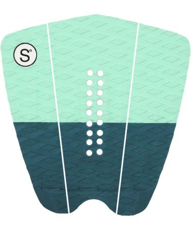 SYMPL Surfboard Traction Pad - 3 Piece Deck Pad for Surfing, Skimboarding - Maximum Grip, 3M Adhesive - Fits Surfboards, Skimboard, Longboard, Fish - Mint - Buy Online on GoSupps.com