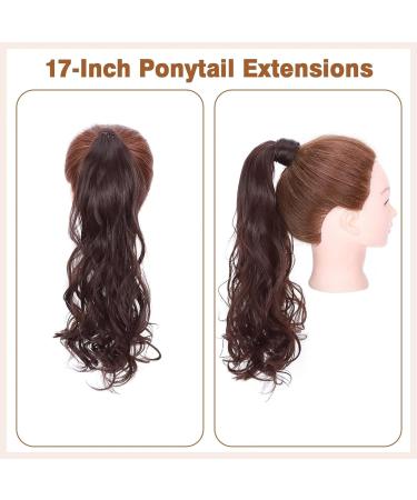 Tess 40cm Wavy Ponytail Extension - Dark Brown (#4A) - High-Quality 90g Braid Hair Extension for Length and Volume - Buy Online on GoSupps.com