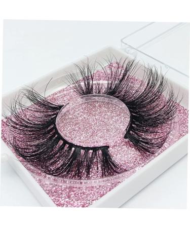 minkissy 1pair Fake Eyelashes Fluffy Wispy Eyelash Eyelashes Extension Tool Makeup Faux Eyelash Dramatic Eyelashes Black Eyelashes Fake Long Eyelash Miss Slender Decorate - Buy Online on GoSupps.com