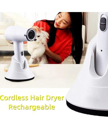 Rechargeable Cordless Hair Dryers Portable Travel Blow Dryer Hot/Cold 3 Speed Wind Fast Charge - Buy Online on GoSupps.com