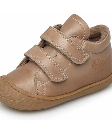 Naturino Cocoon VL Leather First Steps Shoes - Gold (Size 7.5 UK Child) - Buy Online on GoSupps.com