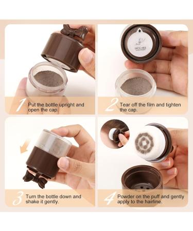 Boobeen Hair Powder for Thin Hair - Waterproof Hairline Concealer & Root Touch Up in Dark Grey | Instant Coverage for Men & Women - Buy Online on GoSupps.com