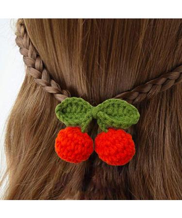 Handmade Cherry Hair Clips for Girls - Cute Hair Barrettes for Toddlers & Kids - Buy Online on GoSupps.com