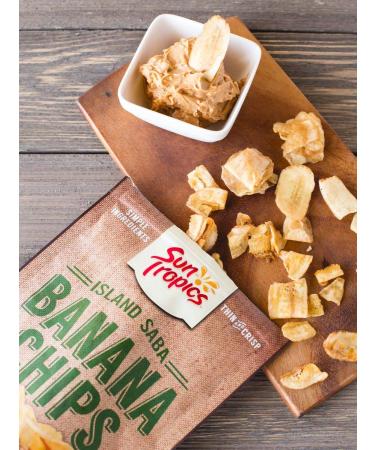 Buy SUN TROPICS Island Saba Banana Chips - 6 OZ | Healthy Snack Delivered - Buy Online on GoSupps.com