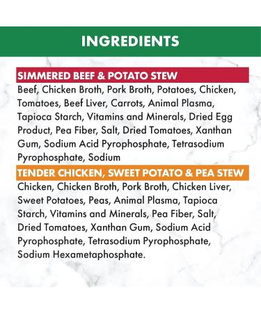 NUTRO Natural Choice Adult Wet Dog Food Cuts in Gravy Grain Free 6 Simmered Beef & Potato Stew 6 Tender Chicken Sweet Potato & Pea Stew 12x100g Trays 12 - Beef and Chicken 100 g (Pack of 12) - Buy Online on GoSupps.com