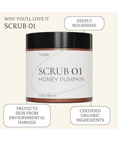 Same Skincare Honey Pumpkin Face Scrub 01 - Vitamin C Green Tea Organic Exfoliator for Radiant Skin 5 oz - Cruelty-Free International Shipping - Buy Online on GoSupps.com