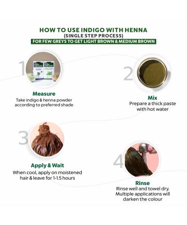 Indus Valley Bio Indigo Powder - Vegan Triple-Sifted Bio-Certified Natural Hair Color - 100g - Buy Online on GoSupps.com