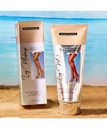 Maquillage des jambes sans Transfert Maquillage couvrant les veines des jambes Imperm able l'eau Fond de Teint Longue Dur e pour le Corps Flawless Looking Legs - 3.5 Oz(#2 Medium Golw) - Buy Online on GoSupps.com