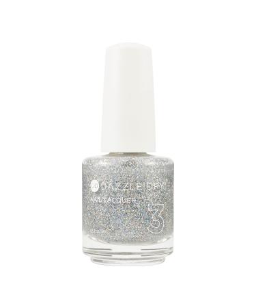 Dazzle Dry Nail Lacquer (Step 3) - Diamond - A holographic micro-glitter in a clear base. (0.5 fl oz)
