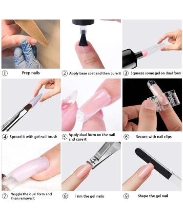 C12rtive 120Pcs Dual Nail Forms Almond Extension - Full Cover Nail Molds for Poly Gel & Nail Art Design - Buy Online on GoSupps.com