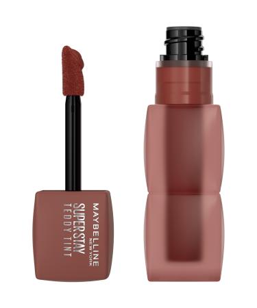 Maybelline New York - Teddy Tint Lip Blush - Melted Matte Effect - Long-Lasting Hold - Shade: Tear Mascara (20) - Capacity: 5 ml