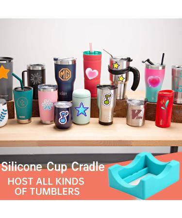 Crafting Tumblers Cup Cradle | Vinyl Holder for Decals | Felt Edge Squeegee Included - Buy Online on GoSupps.com
