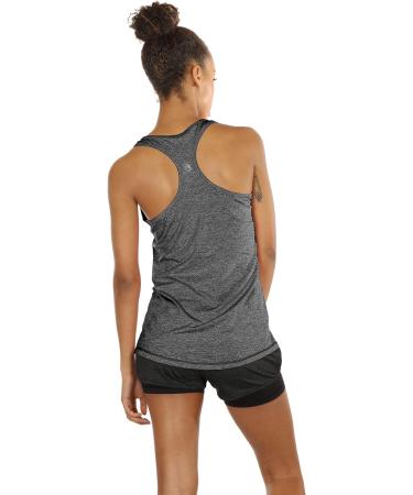 Icyzone Women's Workout Tank Tops - Racerback Athletic Yoga Shirts (Pack of 3) - Royal Blue/Purple/Charcoal - Medium - Buy Online on GoSupps.com