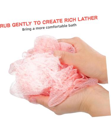 Beavorty 5pcs Exfoliating Shower Scrunchie & Loofah Pouf - Soft Bath Sponge & Scrubber for Perfect Cleanse - Ideal for Spa Experience - Buy Online on GoSupps.com