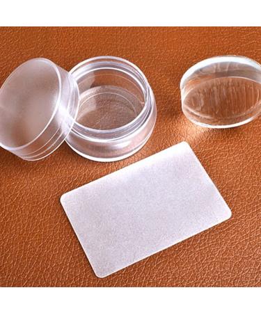 Bodhi2000 Transparent Nail Stamp Set | Silicone DIY Nail Art Stamping Scraper for Perfect Manicure - International Shipping Available - Buy Online on GoSupps.com