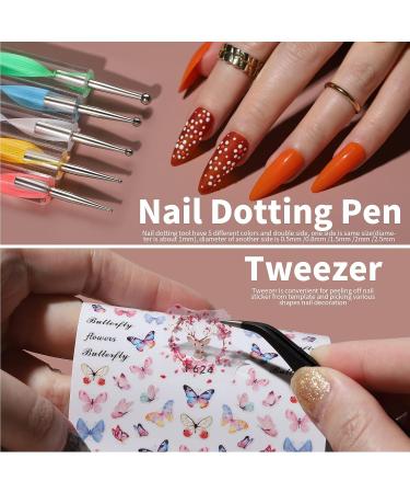 FANDAMEI Nail Tools Set: Brushes, Dotting Tools, Stickers, Sequins, Foils, Flakes, Rhinestones - Nail Art Kits - Buy Online on GoSupps.com