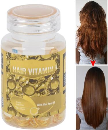 Professional Hair Care Vitamin Capsules for Moisturizing, Anti-Frizz, and Repair - Yellow Essential Oil - Buy Online on GoSupps.com