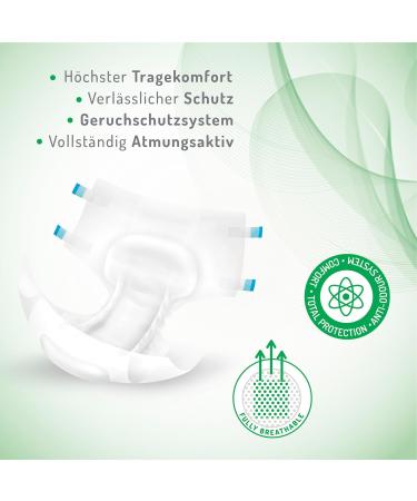 Absorbeo Maxi Diapers - 15 Pieces for Severe Bladder Weakness | Ultimate Comfort & Protection | Unisex Size M | Anti-Odour & Breathable - Buy Online on GoSupps.com