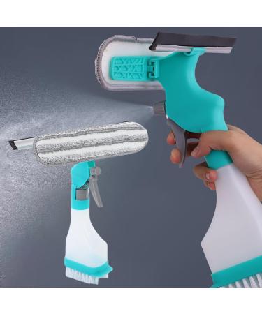 4-in-1 Scraper Brush Spray and Brush Multifunctional Scraper Brush Sprayand Brush Multifunction Window Cleaner Tool Double-Sided Window Cleaning Scraper Glass Mirror Brush (1*PCS)