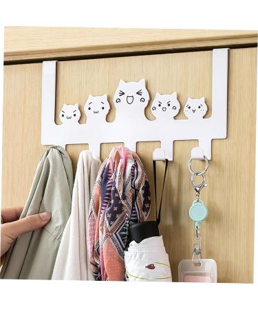 Alipis Hook up Towel Hook Hat Hanger Towel Hanger Over Door Hook Rack Door Hanger Cabinet Door Storage Hook 30X15.5CM White - Buy Online on GoSupps.com
