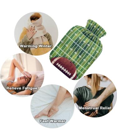 Naanle Sport American Football Heat Bottle - 1L Transparent Hot Water Bottle for Pain Relief & Cold Therapy - Ideal Bed Warmer for Hands & Feet - Buy Online on GoSupps.com