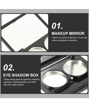Mipcase 3pcs Empty Makeup Eyeshadow Box - Plastic Palette Organizer for Eyeshadow & Highlight Powder | International Shipping Available - Buy Online on GoSupps.com