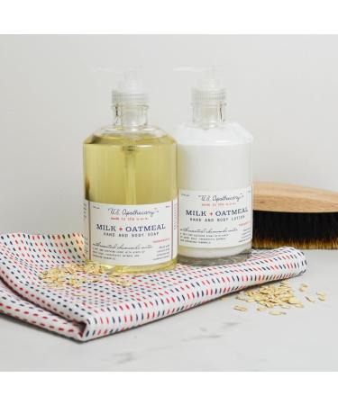 Milk & Oatmeal Hand Soap Creamy-Sweet Scent with Oatmeal Extract & Milk Proteins Natural Liquid Soap for Bathroom & Kitchen 12 fl oz 12 Ounce (Pack of 1) - Buy Online on GoSupps.com