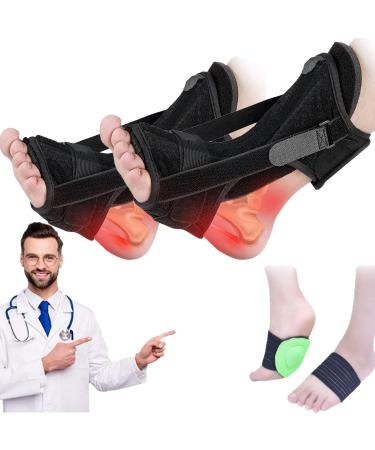 Cogetoro 2 Packs Plantar Fasciitis Night Splint, Adjustable Plantar Fasciitis Relief Night Splint for Women & Men, Relief Brace for Plantar Fasciitis Relief, Achilles Tendonitis and Foot Drop